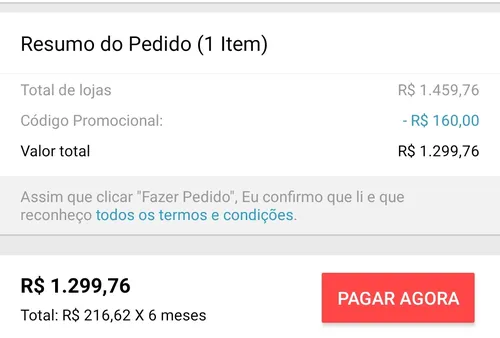 Imagem na descrição da promoção