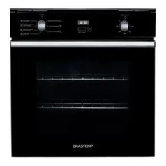 Forno de embutir elétrico Brastemp 84 litros Preto com convecção e timer touch | R$ 1619