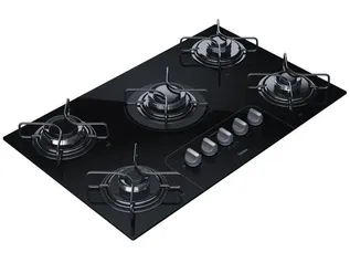 Cooktop 5 Bocas a Gás GLP Consul Vidro Temperado - Bivolt 