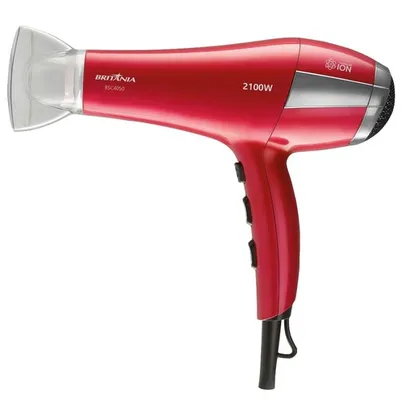 (AME R$70) Secador de Cabelos Britânia BSC4050 2100W 2 Velocidades - Vermelho - 110V