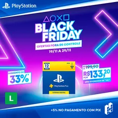 PlayStation Plus: 12 Meses de Assinatura - Digital - Promocional [Exclusivo Brasil]