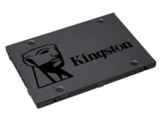 Saindo por R$ 260: SSD Kingston A400, 480GB, SATA, Leitura 500MB/s, Gravação 450MB/s - SA400S37/480G | Pelando