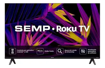 (Meli+) Smart Tv Semp 43 R6610 Fhd Roku Tv