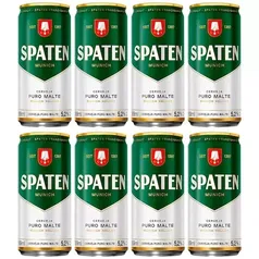 Cerveja Spaten Puro Malte com 8 latas - Pack 269ml