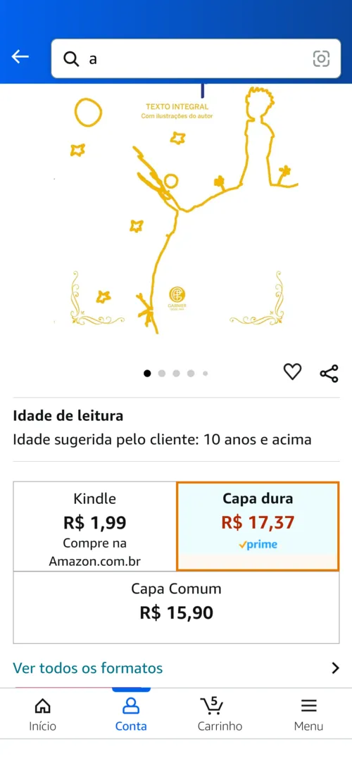 Imagem na descrição da promoção