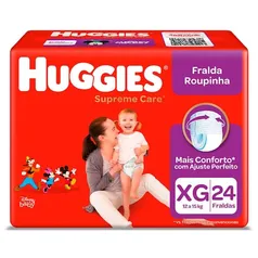 (APP) Fralda Huggies Roupinha Supreme Care XG - 24 Unidades