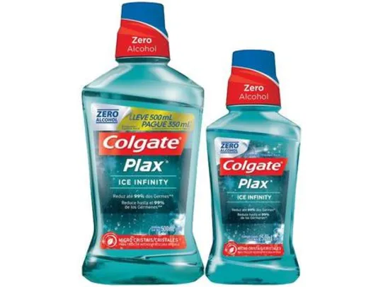 [Leve 3 pague 2] Kit Enxaguante Bucal Colgate Sem Álcool - 2 Unidades