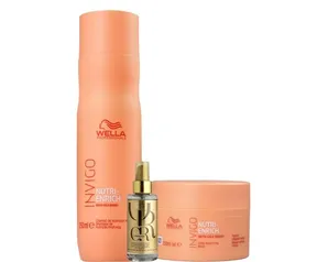 Kit Nutri Enrich Shampoo, Máscara e Oil Reflections - Wella - Wella Professionals | R$ 96