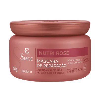 Máscara De Tratamento Eudora Siage Nutri Rose 250g