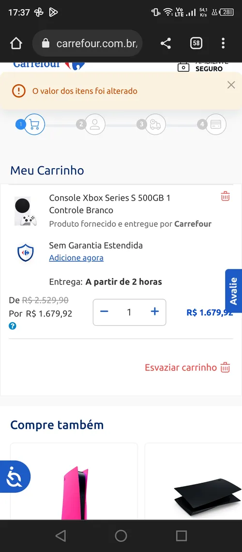 Imagem na descrição da promoção