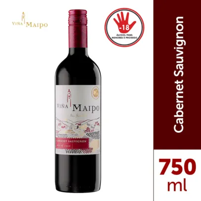 [BR/Primeira Compra R$ 2,73] Vinho Chileno Maipo Mi Pueblo Cabernet Sauvignon Com 750Ml- Concha y Toro