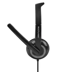 Headset P3 3.5mm Preto Controle de Volume Microfone c/ Redução de Ruído Multilaser - PH367 