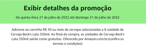 Imagem na descrição da promoção