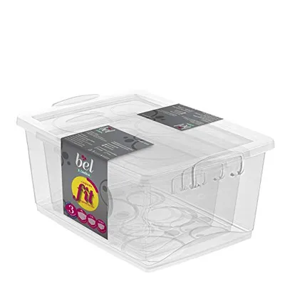  Conjunto 3 Organizadores Plásticos, Linha Bel, 600ml, 1.5L e 4L