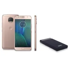 Motorola Moto G5S Plus Ouro Rosê + Carregador Portátil ONN Preto PC876 - R$1026