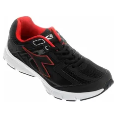 Tênis Unissex Diadora Walker C01 Preto e Vermelho