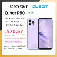 Smartphone Cubot P80, 256gb + 8gb ram