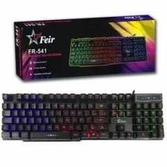 (AME 50% R$33,50) Teclado Gamer Iluminado Feir 541