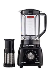 [Prime Day] Liquidificador Mondial, Turbo Power 550W, 220V, Preto, 1,6L | R$64