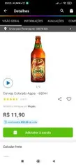 [APP + Magalu Pay] Cerveja Colorado Appia 600ml - R$7