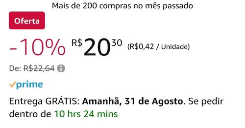 Imagem na descrição da promoção