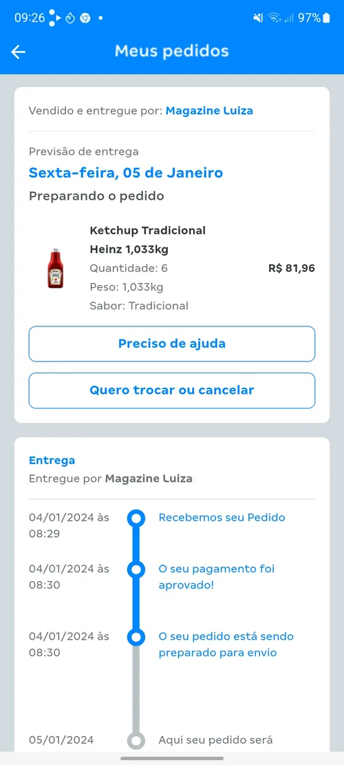 Imagem na descrição da promoção