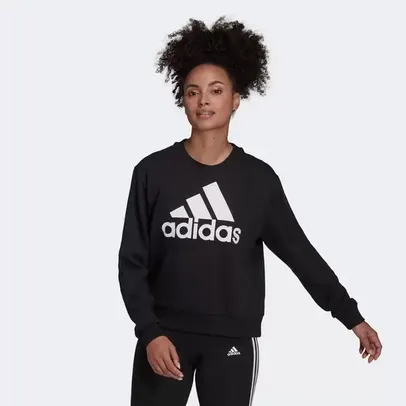 Saindo por R$ 139,99: Moletom Adidas Logo Feminino | Pelando