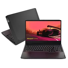 Notebook Lenovo ideapad Gaming 3 R7-5800H 8GB 256GB SSD PCIe GTX 1650 4GB 15.6 FHD Linux 82MJS00400