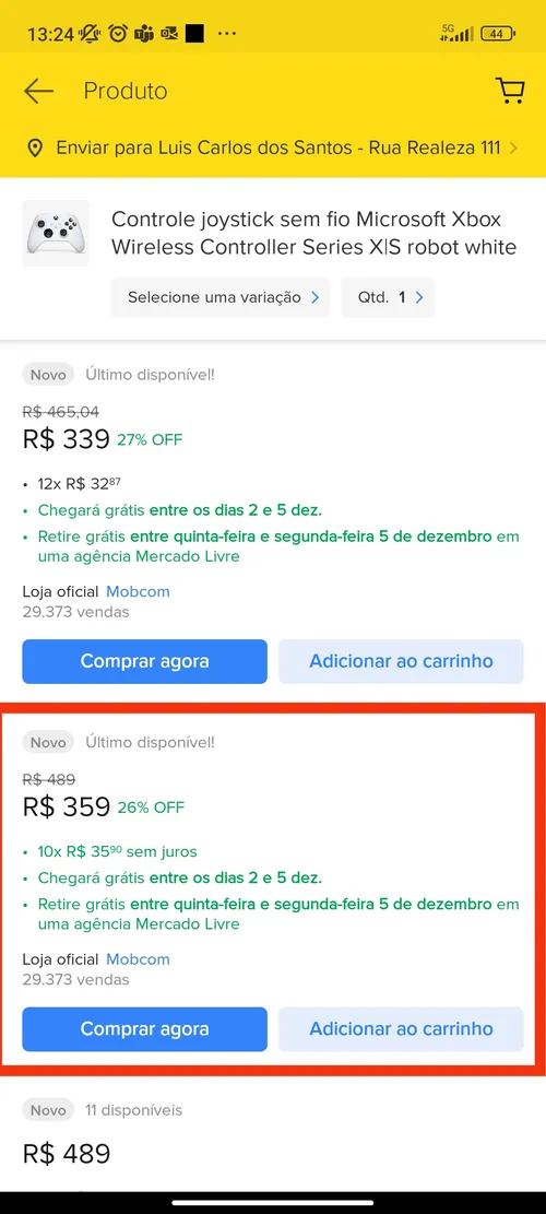 Imagen na descrição da promoção