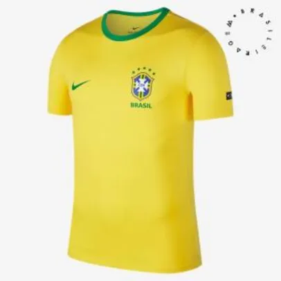 Camiseta Nike Brasil 2018 Crest - R$129