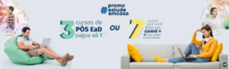 3 pós Graduações pelo preço de 1 - Ead sem TCC