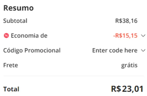 Imagem na descrição da promoção