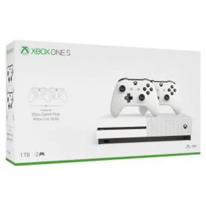 Xbox One S c/ 2 controles | R$1315
