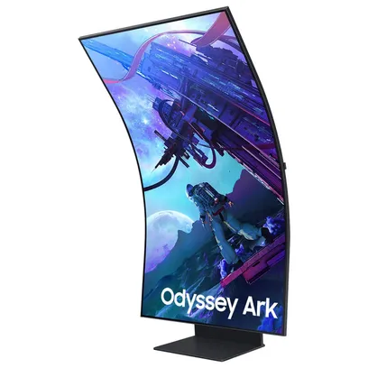 Foto do produto Monitor Gamer Samsung Odyssey Ark 55" 2Nd Gen 4K, Tela Curva, 165Hz, 1ms, Freesync Premium Pro