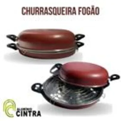 Churrasqueira boca de fogão em aluminio