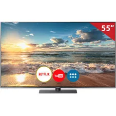 Smart TV 120hz LED 55” TC-55FX800B Panasonic, 4K HDMI USB R$ 2650