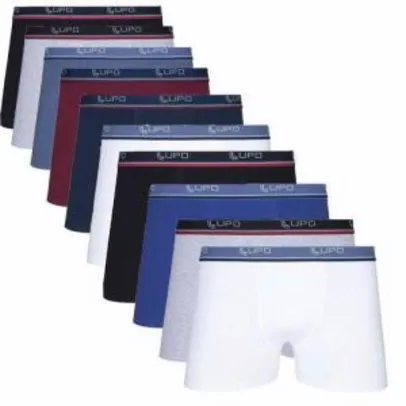 [AME R$ 125,91] - Kit Com 10 Cuecas Boxer Cotton Confort 523-002