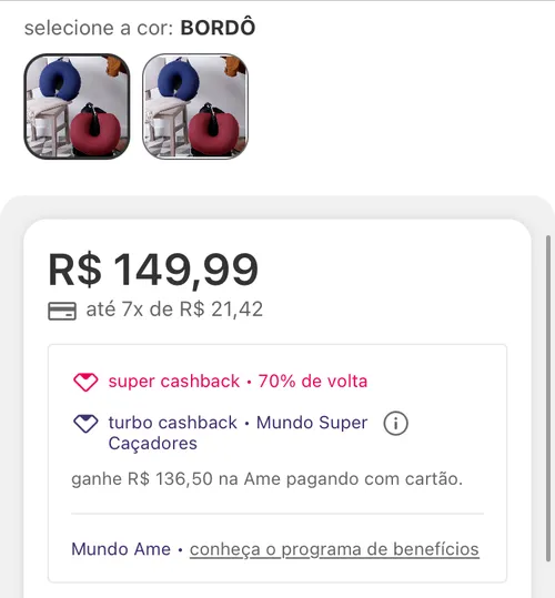 Imagem na descrição da promoção