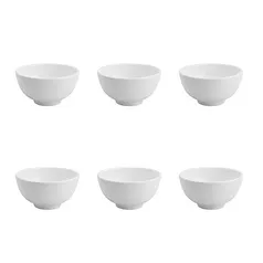 Conjunto 6 Bowls de Porcelana Clean 10cm x 5cm - Lyor