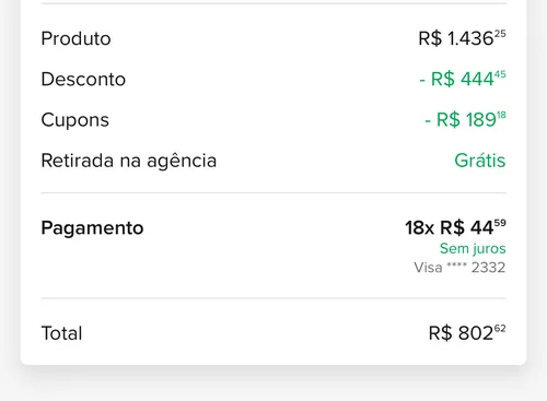 Imagem na descrição da promoção