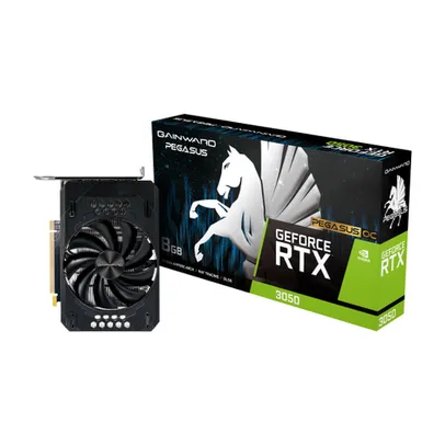 Placa de video Gainward GeForce rtx 3050 Pegasus, lhr, 8GB, GDDR6, dlss, Ray Tracing (NE63050019P1-190AE)