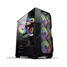 Gabinete Gamer Hayom GB 1710, Lateral Vidro, c/ Fans