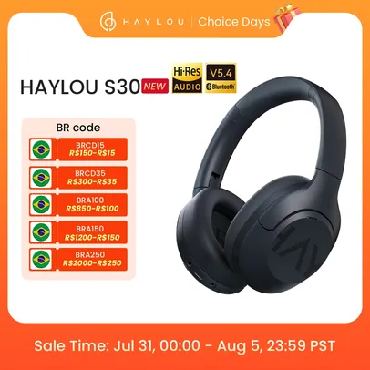 [Moedas R$ 145/Com Imposto] Headphone  Xiaomi Haylou S30 Sem fio