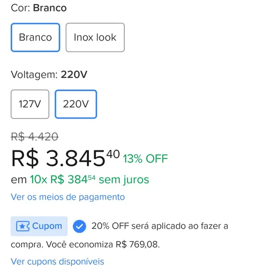 Imagem na descrição da promoção