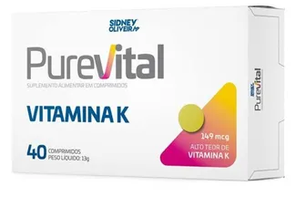 Vitamina K 149mcg 40 comp. (leve 2, pague 1)