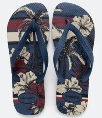 CHINELO MASCULINO ESTAMPA ALOHA HAVAIANAS AZUL 39/40