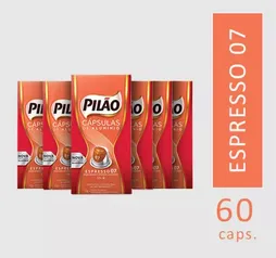 Kit 60 Cápsulas Café Pilão Espresso 7