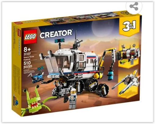 LEGO Creator Carro Lunar Explorador 31107 – 510 Peças | R$ 230