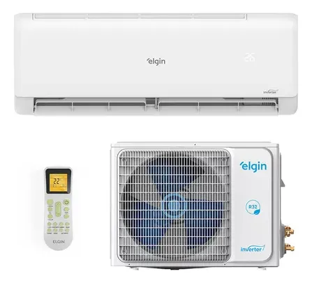 Ar Cond Split Hw Eco Inverter Wifi Elgin 12000 Btu Frio 220v Cor Branca