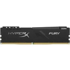 Memória HyperX Fury, 4GB, 2400MHz, DDR4, CL15, Preto - HX424C15FB3/4